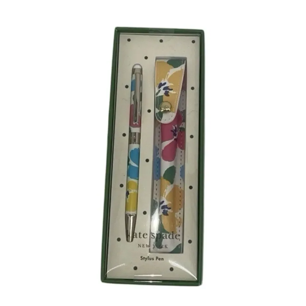 Kate Spade New York Floral Stylus Pen With Case New Painterly Bouquet
